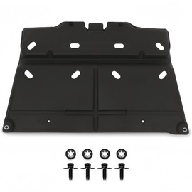 PIT66 Engine Splash Shield Compatible with Ford F150 2015-2020 with Gasoline Engine/Not Fit Raptor Model/Not Fit 3.0L Diesel Under Engine Splash Guard Cover Black ML3Z-7222-D