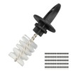 100Pcs Beer Plugs Tap Brush Dustproof Multifunctional Nylon Cleaning Brush