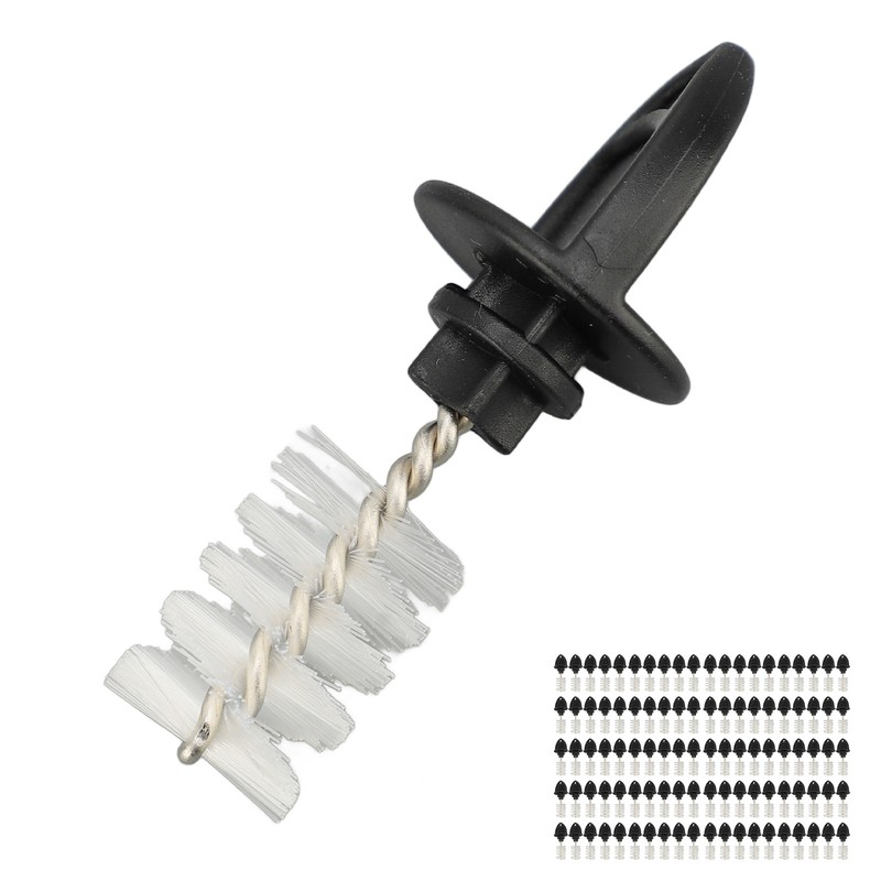 100Pcs Beer Plugs Tap Brush Dustproof Multifunctional Nylon Cleaning Brush
