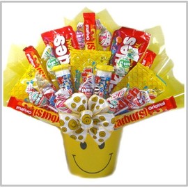 Delight Expressions® Sweets and Smiles Gift Basket - Candy Bouquet - Birthday or Get Well Gift for Kids