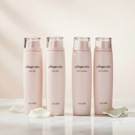 Laquevert Collagen Plus Vital Basic 2 Types Single Skin x2+Lotion x2 / 라끄베르 콜라겐 플러스 바이탈 기초 2종 단품 스킨 x2개+로션 x2개