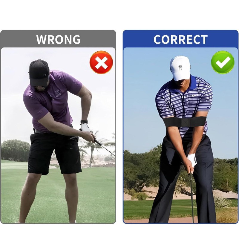 3pcs Golf Swing Arm Band,Golf Corrector, Golf Balls Elastic Band,Swing