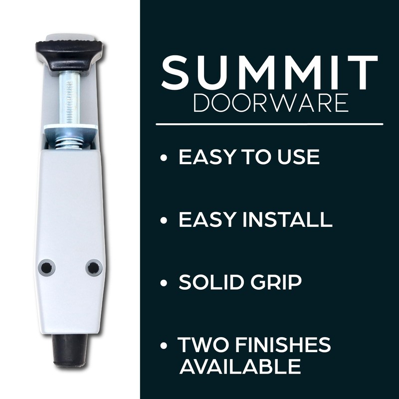 SUMMIT DOORWARE Heavy Duty Spring Loaded Step Down Door Stopper