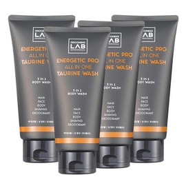 Grooming Lab [그루밍랩] 남자바디워시 에너제틱 프로 올인원 타우린워시 300ml 4개입 [타우린워시 5개+더마스킨증정] [Grooming Lab] Men's Body Wash Energetic Pro All-in-One Taurine Wash 300ml 4 Pack [Taurine Wash 5 pcs + Dermaskin Gift]