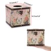 TOLIDA PU+ Wood Square Tissue Box Cover - Retro Household
