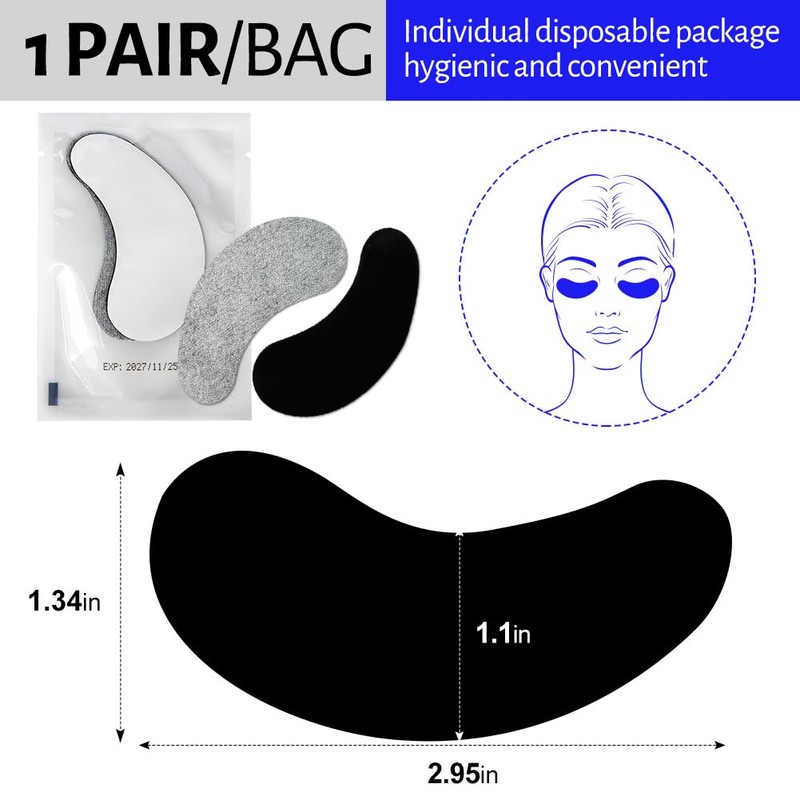 Lunamoon 2-in-1 UV Eye Pads for Eyelash Extension, Eyelash Extension