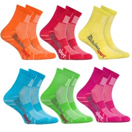 Rainbow Socks - Boys Girls Sneaker Colourful Cotton Sport Socks -