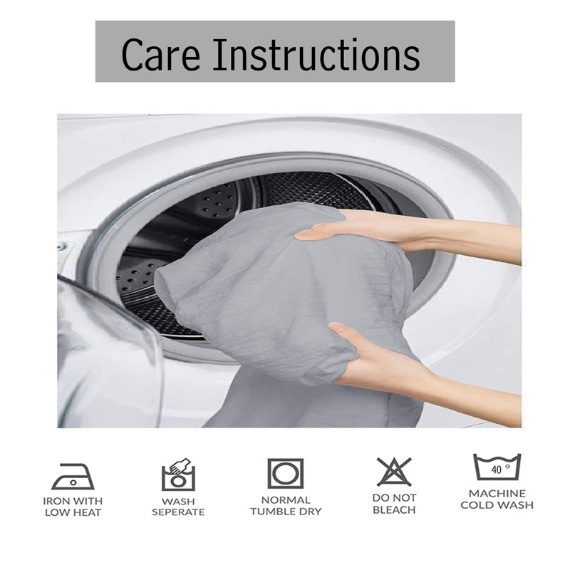 Grey Flat Sheet Double 100% Egyptian Cotton 300 Thread Count