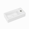 J-FAMILY 14.5'' x 7'' Small Wall Mount Sink Rectangle Porcelain