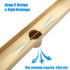 36 inch Linear Shower Drain with Removable Square Hole Panel