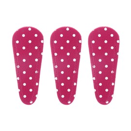 sourcing map 3Pcs Scissors Sheath, 2.6" x 1" Scissors Cover Protector PU Leather Portable Collect Bags for Eyebrow Trimming Beauty Tool Protection, Rose Red