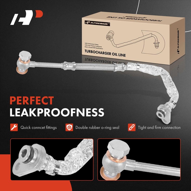 A-Premium Turbocharger Oil Line Compatible with Ford Explorer 2016 2017