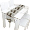 Naanle Naanle Kitten Cat Long Table Runner 13x90 Inch, Abstract