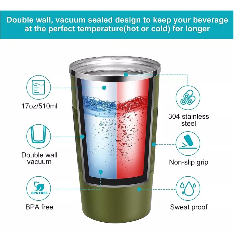 StarFly Vaso Termico De Café Portátil Taza De Viaje Al