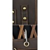 Le'aokuu Mens Genuine Leather Messenger Hiking Waist Hip Bum Pack
