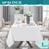 VidaFete 60*84inch Rectangle Tablecloth Polyester Table Cloth，Stain Resistant and Wrinkle