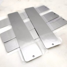 NationInFashion Laser Engraving Blanks for Metal Bookmarks. Pack of 5 Metal Blank Bookmarks.