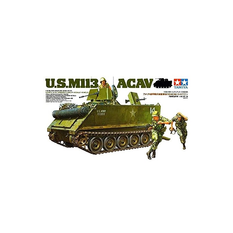 M-113 Armored Cavalry Assault Vehicle w/Figures 1/35 Tamiya