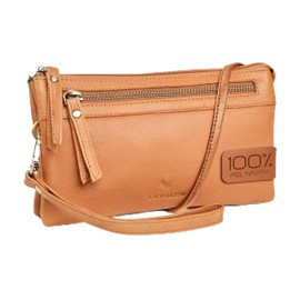 Lavalen Women's Small Shoulder Bag - Leather Crossbody Bag Women's Leather Bag - Women's Bag Women's Shoulder Bag - Large Compartments Women's Handbag Women's Small - Handbags for Women, Cognac