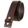 BS1050-32MM One Piece Full Genuine Leather Belt Strap - 1-1/4"