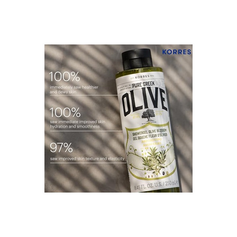 Korres Olive Shower Gel, Olive Blossom, 8.45 Fl. Oz.