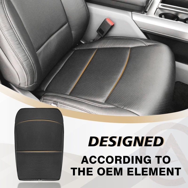 Muslogy Center Console Armrest Cover Compatible with Ford F150 2021-2024