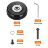 sourcing map Set of 1 Luggage Wheels Replacement 45 x