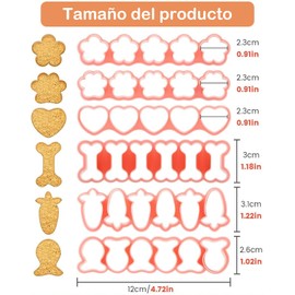 6 Piezas Moldes Para Galletas, Cortadores De Galletas, Cortadores De Sandwich Para Niños, Muy Adecuado Para Fideos, Frutas Blandas, Quesos, Arcilla, Etc, Es Ideal Para La Panadería Creativa