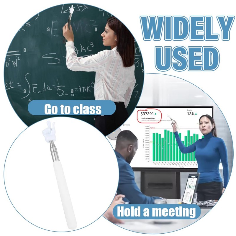 CULEO Presenter 2 Retractable Sticks for Kids Learning Finger Reading