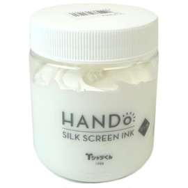 HANDo T-shirt-kun Water-Based Silk Screen Ink, Rich, 10.6 oz (300 g), White