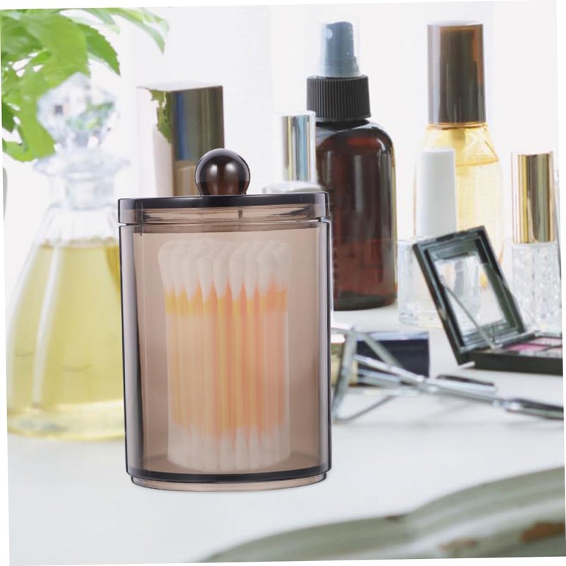 LABRIMP Cotton Swab Container Holder Box with Lid Storage Case
