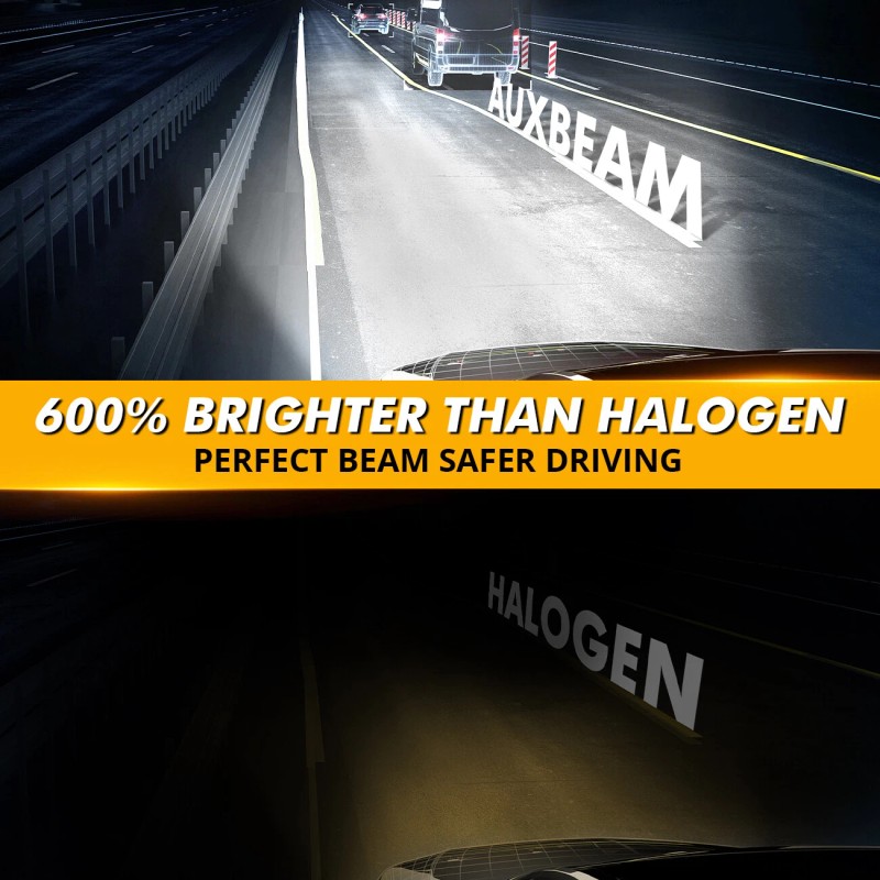 AUXBEAM 9005 HB3 25000LM LED Headlight Bulbs High/Low Beam Kit