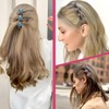 GJKLO 4 Pieces Flower Hair Clips Double Layer Braid Clip