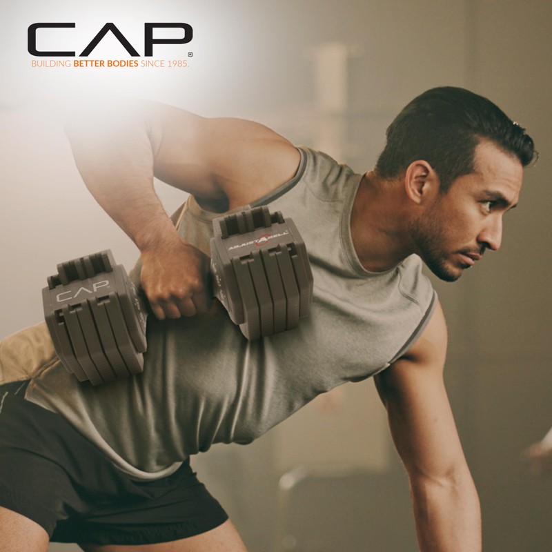 CAP Barbell 55 lb Single Adjustable Dumbbell with Full Rotation