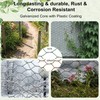 Chicken Wire for Floral Arrangements, 15.7"x157" Green PVC Coated Mesh