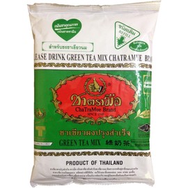 Thai Milk Tea Mix - Premium Loose Leaf Green Tea with Jasmine Flavor for Iced Thai Tea, Bubble Tea or Boba - 70-Year Traditional Brand from Thailand (7 oz Bag) Number One Brand