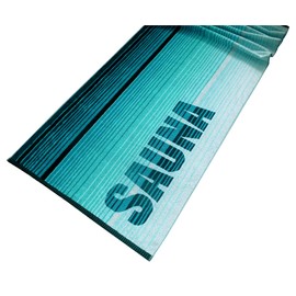 Lashuma Oslo Sauna Towel, Lying Towel, Turquoise, Green, Absorbent Sauna Towel, XXL Towel, 100% Cotton, 85 x 200 cm