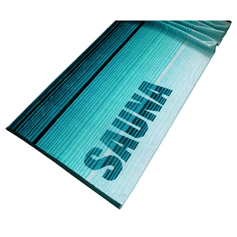 Lashuma Oslo Sauna Towel, Lying Towel, Turquoise, Green, Absorbent Sauna