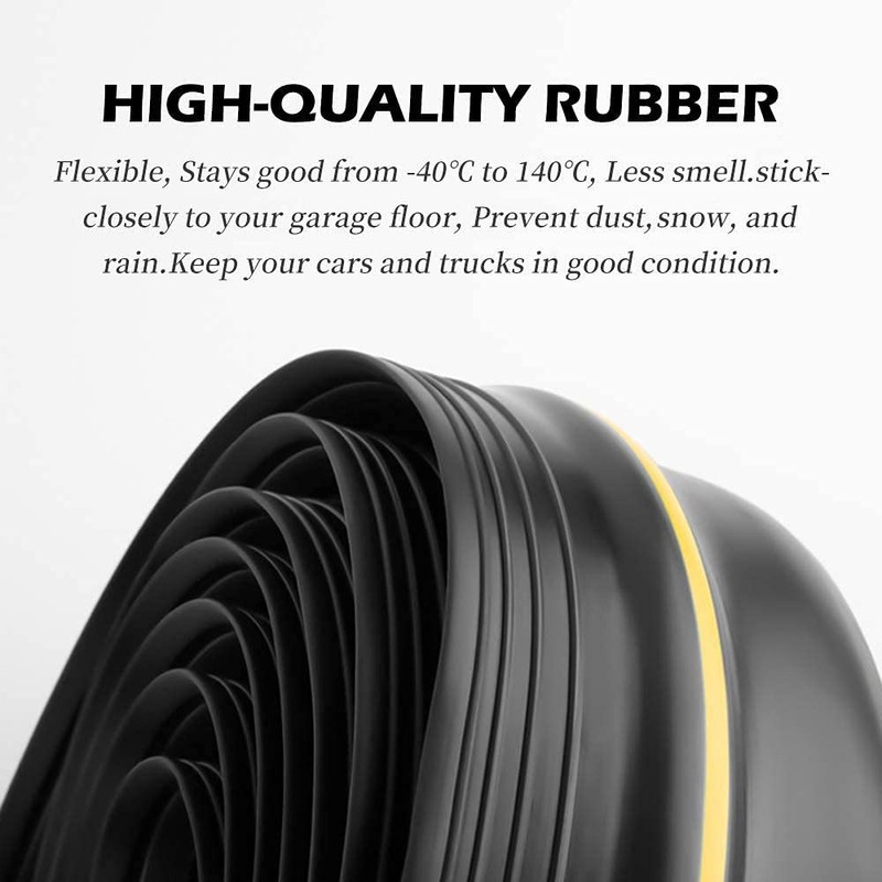 Weatherproof Universal Garage Door Bottom Threshold Seal Strip DIY Weather