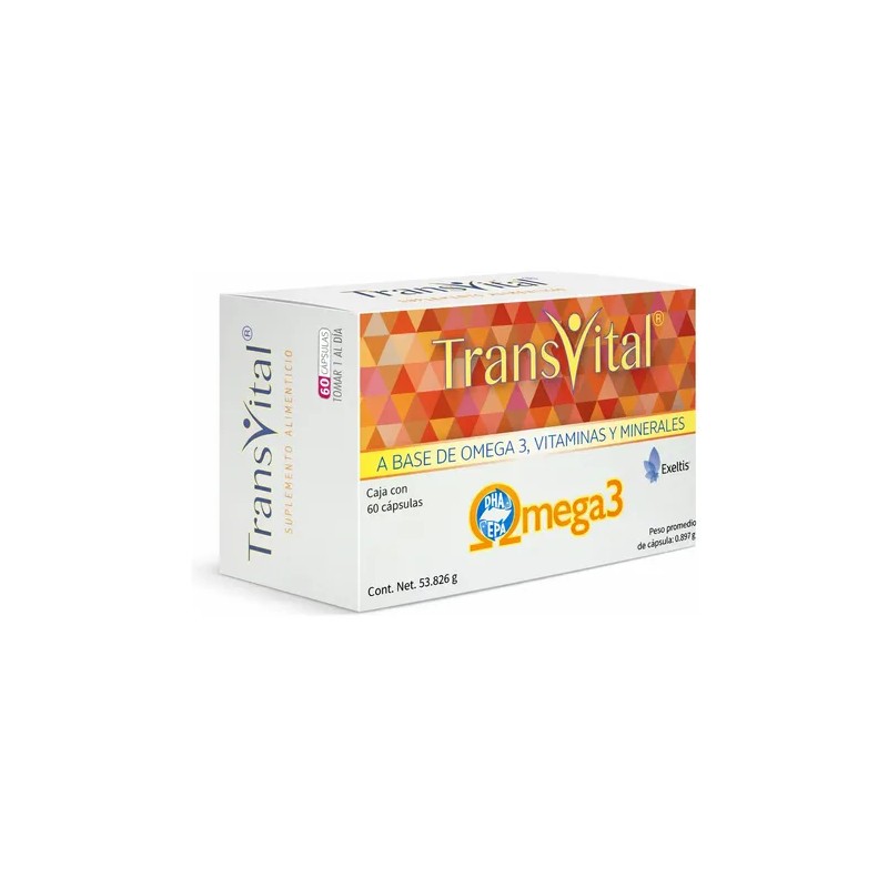 Transvital 60 Capsulas Suplemento Alimenticio Original