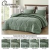 Chezmoi Collection Vero Sage Green Comforter Set Full Size 3-Piece