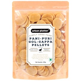 Urban Platter Pani Puri Golgappa Pellets | 17.64 Oz (500g) | Ready-to-Fry or Microwave | Crispy Indian Snack Base for Chaat, Street Food, Appetizers & Party Platters | Vegan & Easy to Prepare