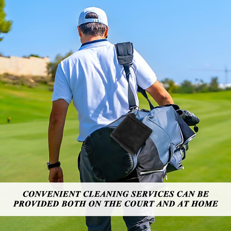 RELKLYU Set of 3 golf towels, golf cleaning towels, buckle