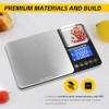 MaxWorks Dual Platform Digital Kitchen Scale 51069 22 lbs Capacity