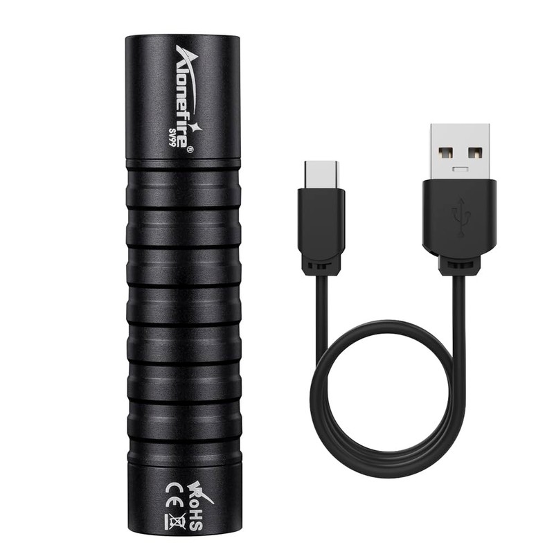 Alonefire SV99 395nm LED UV Taschenlampe USB Aufladbar
