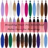 Brown Ombre Braiding Hair Pre Stretched with Boho Braids 1b/30