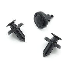 VVO Fasteners- Black Plastic Engine Undertray Clips for Nissan Qashqai, (Pack of 10)