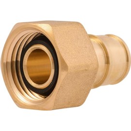 SharkBite 1/2 x 1/2 Inch NPSM Expansion FNPT Swivel Adapter for PEX-A Pipe, Brass Plumbing Fittings, Female Adapter for PEX-A Tubing, UAB526LFA