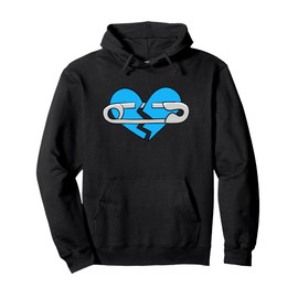 Blue Healing In Progress Blue Color Graphic Pullover Hoodie