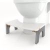 Toilet stool Wood, Foldable Poop stool for Adult, 7" Wooden